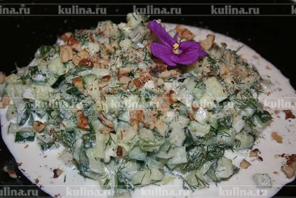 Болгарський салат з огірками - рецепт приготування з фото від (приготування) Болгарський салат з огірками - рецепт приготування з фото від