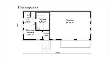 Баня з гаражем під одним дахом - як побудувати поєднану з гаражем баню (дахом) Баня з гаражем під одним дахом - як побудувати поєднану з гаражем баню