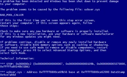 Що означає помилка bad_pool_caller синій екран означає в windows 7 (bad_pool_caller) Що означає помилка bad_pool_caller синій екран означає в windows 7