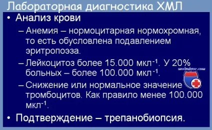 Діагностика хронічного мієлолейкозу (критерії хронічногомієлолейкозу) Діагностика хронічного мієлолейкозу