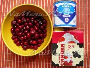 Домашнє морозиво з вершків і вишні (рецепт) Домашнє морозиво з вершків і вишні