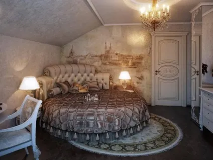 Дизайн спальні на мансарді - фото інтер'єрів (інтер'єр спальні мансарді) Дизайн спальні на мансарді - фото інтер'єрів