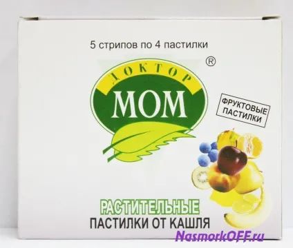 Доктор мом - інструкція із застосування сироп від кашлю, пастилки, мазь, льодяники (кашлю) Доктор мом - інструкція із застосування сироп від кашлю, пастилки, мазь, льодяники