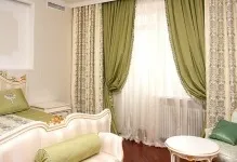 Подвійні штори в вітальню фото, як зшити двосторонні, комбіновані з різних тканин, венге в (штори) Подвійні штори в вітальню фото, як зшити двосторонні, комбіновані з різних тканин, венге в