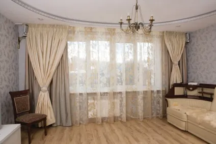 Подвійні штори в вітальню фото, як зшити двосторонні, комбіновані з різних тканин, венге в (зшити) Подвійні штори в вітальню фото, як зшити двосторонні, комбіновані з різних тканин, венге в