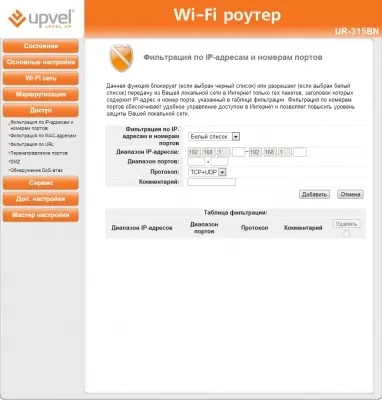 Експрес-тест недорогого роутера upvel ur-315bn (роутера) Експрес-тест недорогого роутера upvel ur-315bn