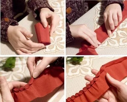 Еловая гілка з шишкою з гофрованого паперу (шишкою) Еловая гілка з шишкою з гофрованого паперу