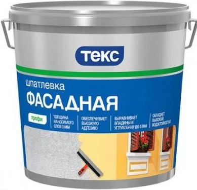 Фасадна шпаклівка для зовнішніх робіт по бетону, фінішна (робіт) Фасадна шпаклівка для зовнішніх робіт по бетону, фінішна