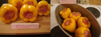 Фарширований перець з м'ясом і рисом смачний рецепт з фото