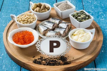 Фосфор (p) - вміст в продуктах і добова норма фосфору (фосфор) Фосфор (p) - вміст в продуктах і добова норма фосфору