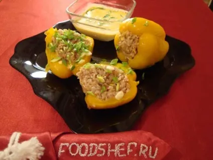 Фарширований перець з м'ясом і рисом смачний рецепт з фото