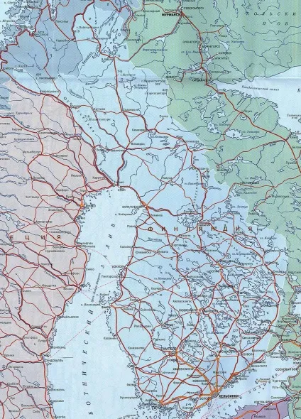 Фінляндія на карті світу (карта Фінляндії російською мовою) (карті) Фінляндія на карті світу (карта Фінляндії російською мовою)