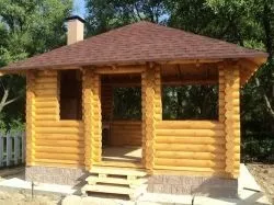 Альтанка з колоди (51 фото) проекти з оциліндрованих, монтаж, фото, відео (колоди) Альтанка з колоди (51 фото) проекти з оциліндрованих, монтаж, фото, відео