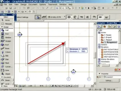 Фундамент в archicad