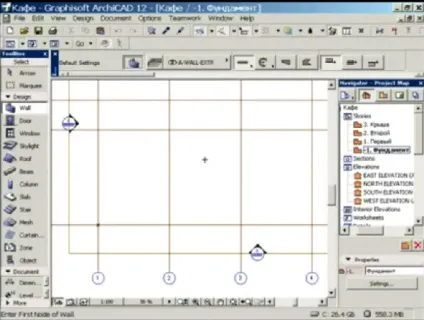 Фундамент в archicad