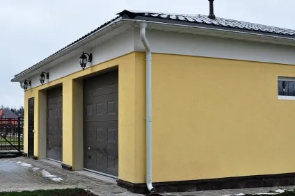 Готовий проект гаража на 2 машини в Україні, проект гаража на 2 машини з одними воротами (воротами) Готовий проект гаража на 2 машини в Україні, проект гаража на 2 машини з одними воротами