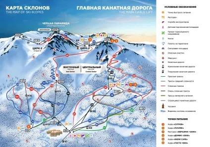 Горки місто », канатні дороги, червона поляна, Первомайськ (місто 960м Верхній) Горки місто », канатні дороги, червона поляна, сочи