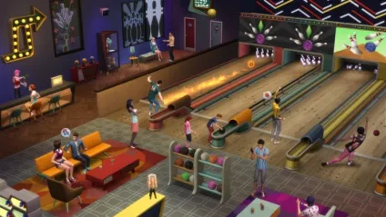 Грайте в боулінг в «the sims 4 вечір боулінгу (вечір) Грайте в боулінг в «the sims 4 вечір боулінгу