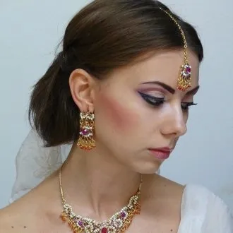 Індійський макіяж, фото, відео