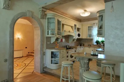 Інтер'єр кухні в заміському будинку (47 фото) відео-інструкція з оформлення їдальні своїми руками, (інтер'єр кухні в заміському будинку їдальнею інструкція) Інтер'єр кухні в заміському будинку (47 фото) відео-інструкція з оформлення їдальні своїми руками,