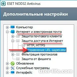 Як додати папку або файл в виключення nod32