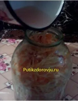 Як квасити капусту в банку - рецепт (капусту) Як квасити капусту в банку - рецепт