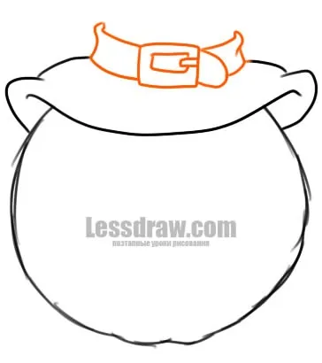 Як намалювати гарбуз в капелюсі на Хеллоуїн, lessdraw (капелюсі) Як намалювати гарбуз в капелюсі на Хеллоуїн, lessdraw