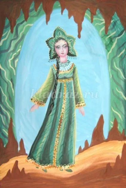 Як намалювати казку бажова (Бажова Господиня мідної) Як намалювати казку бажова