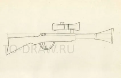 Як намалювати рушницю олівцем поетапно іграшки (рушницю) Як намалювати рушницю олівцем поетапно іграшки