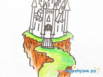 Як намалювати замок олівцем поетапно