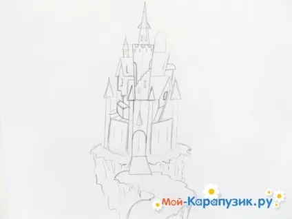 Як намалювати замок олівцем поетапно