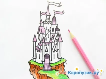 Як намалювати замок олівцем поетапно