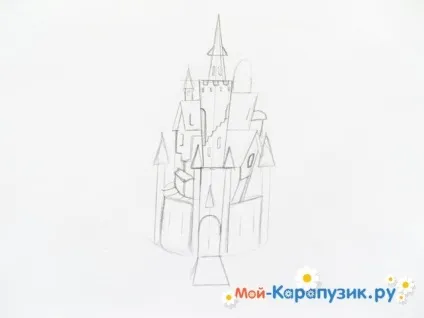 Як намалювати замок олівцем поетапно
