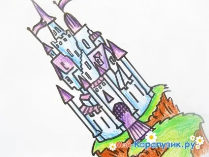 Як намалювати замок олівцем поетапно