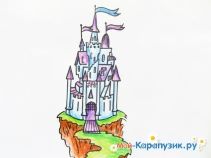 Як намалювати замок олівцем поетапно