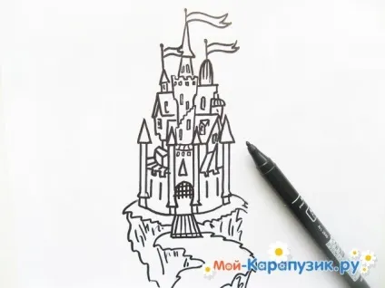 Як намалювати замок олівцем поетапно
