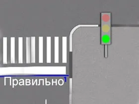 Як зупинитися на світлофорі правильно