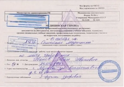 Як отримати довідку для звільнення від фізкультури (звільнення) Як отримати довідку для звільнення від фізкультури