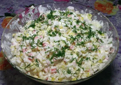 Як приготувати крабовий салат з кукурудзою смачно і швидко (приготувати) Як приготувати крабовий салат з кукурудзою смачно і швидко
