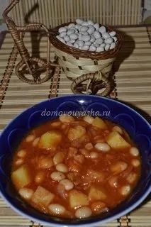 Як приготувати тушковану квасолю з картоплею (приготувати) Як приготувати тушковану квасолю з картоплею
