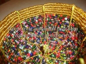Як зробити кошик для квітів з бісеру, бісер майстер