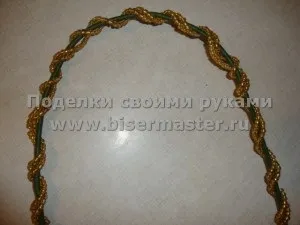 Як зробити кошик для квітів з бісеру, бісер майстер