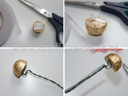 Як зробити букет з цукерок в кошику