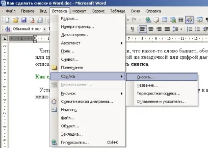 Як зробити виноску в ворде 2008 внизу сторінки - альтаир і до (ворде) Як зробити виноску в ворде 2008 внизу сторінки - альтаир і до