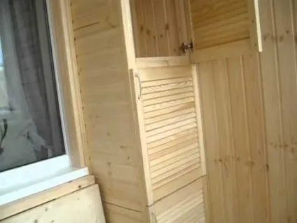 Як зробити шафу на балкон з вагонки докладна інструкція (балкон) Як зробити шафу на балкон з вагонки докладна інструкція