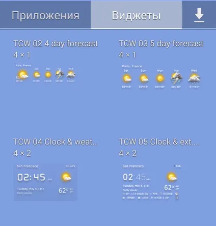 Як встановити погоду на екрані телефону на базі android (встановити) Як встановити погоду на екрані телефону на базі android