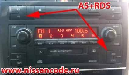 Як вводити код магнітоли audi (Audi Symphony Audi Symphony) Як вводити код магнітоли audi