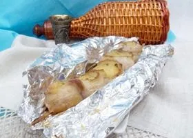 Картопляний шашлик з салом рецепт в духовці (картопля з салом) Картопляний шашлик з салом рецепт в духовці