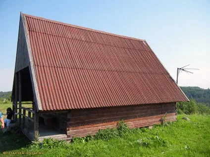 Каркасний будинок курінь на пальовій фундаменті (палі) Каркасний будинок курінь на пальовій фундаменті