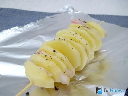 Картопляний шашлик з салом рецепт в духовці (картопляний) Картопляний шашлик з салом рецепт в духовці